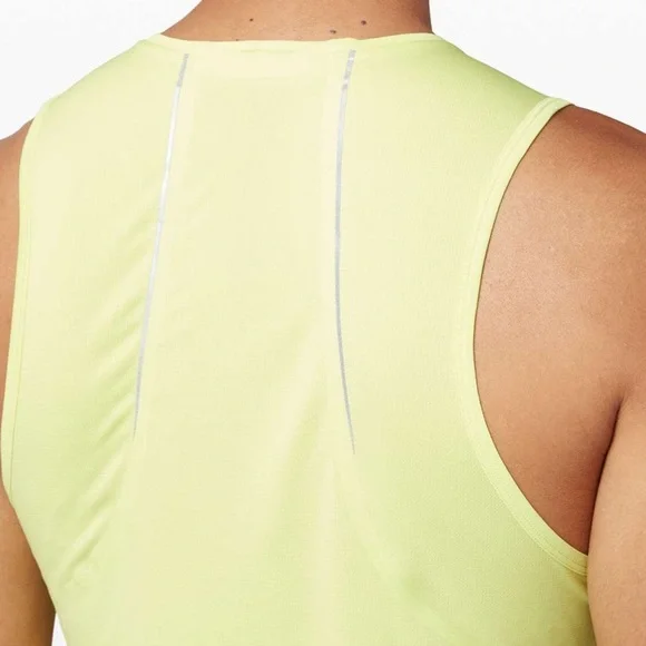 Lululemon Fast and Free Tank Lemon Vibe Mens Medium EUC - Picture 3 of 9